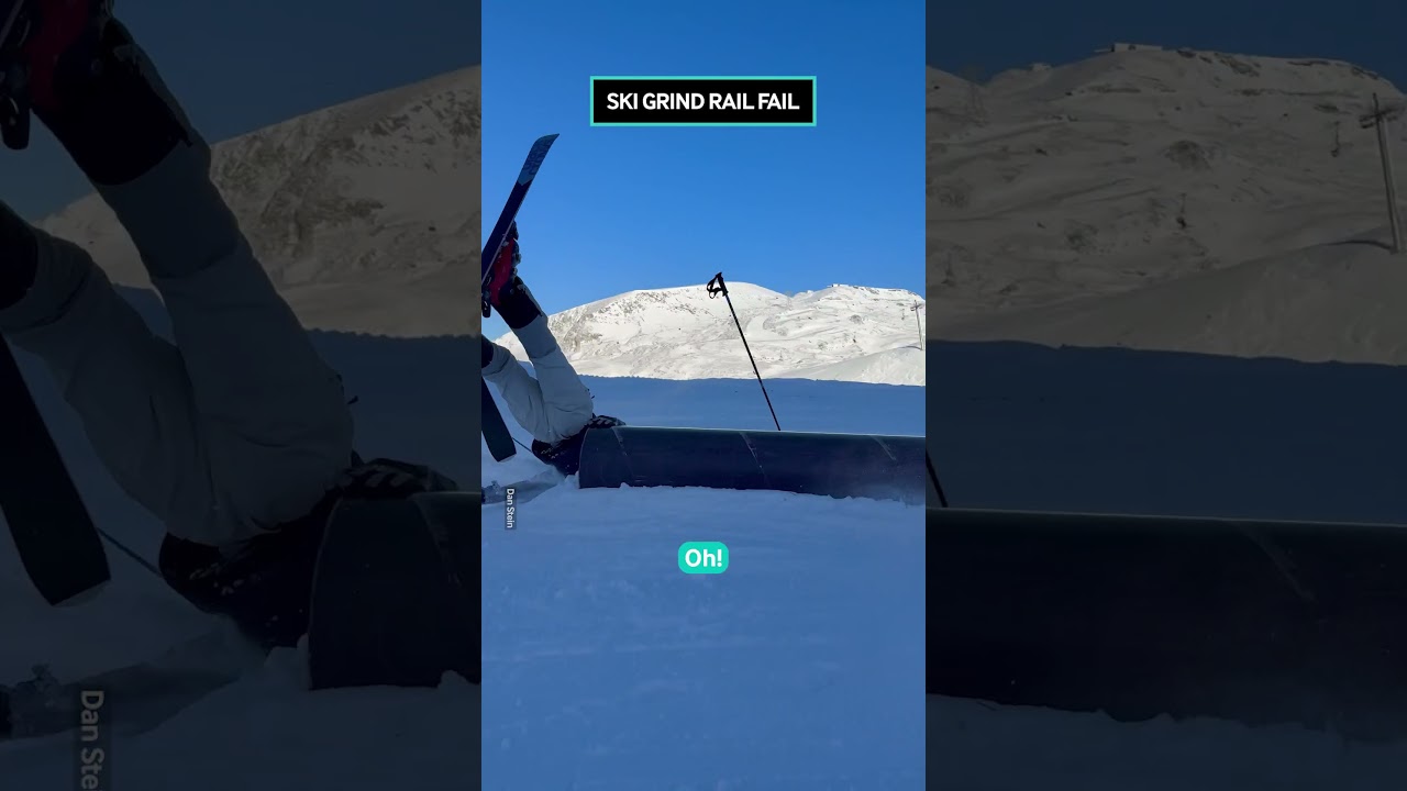 How NOT to Do a Ski Grind: Epic Fail 😂