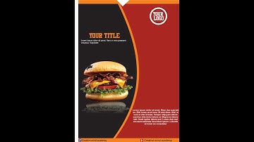 How to design a simple FLYER in Corel Draw X7