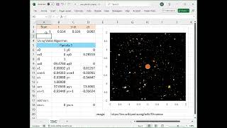 Simulation Sun-planet System in Excel