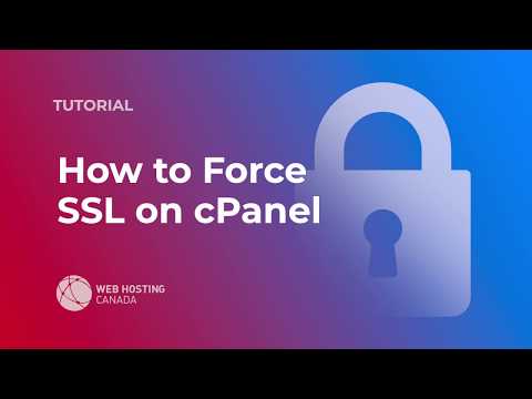 How to Force SSL via cPanel