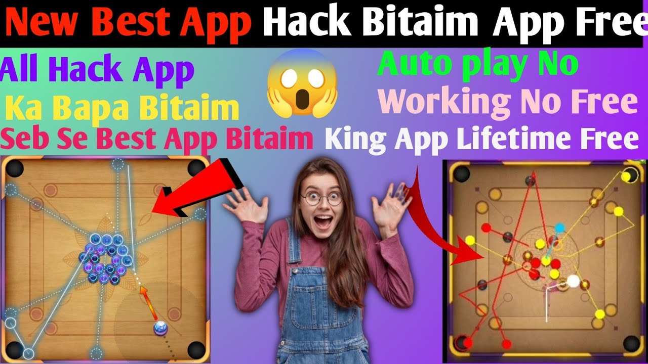 How To Ues In Carrom pool Free 😱 Bitaim Hack Best App All  Bitaim Hack Carrom pool Hack Best Bitaim