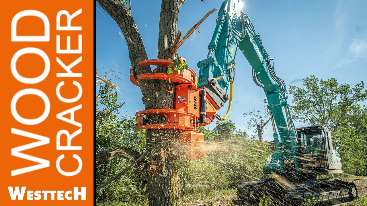 Woodcracker® CS800 dualGrip: Sicherheitsbaumfällung mit der großen Greifersäge