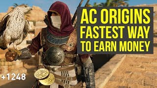 Assassin's Creed Origins Tips FASTEST WAY TO EARN MONEY (AC Origins Tips - AC Origins Money Tips)