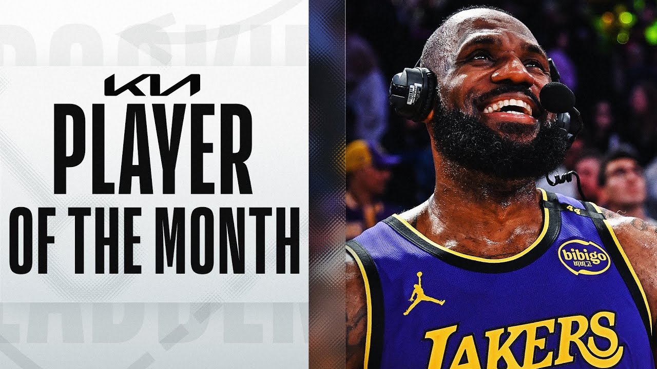 LeBron James Is The Kia NBA Western Conference Player of the Month 