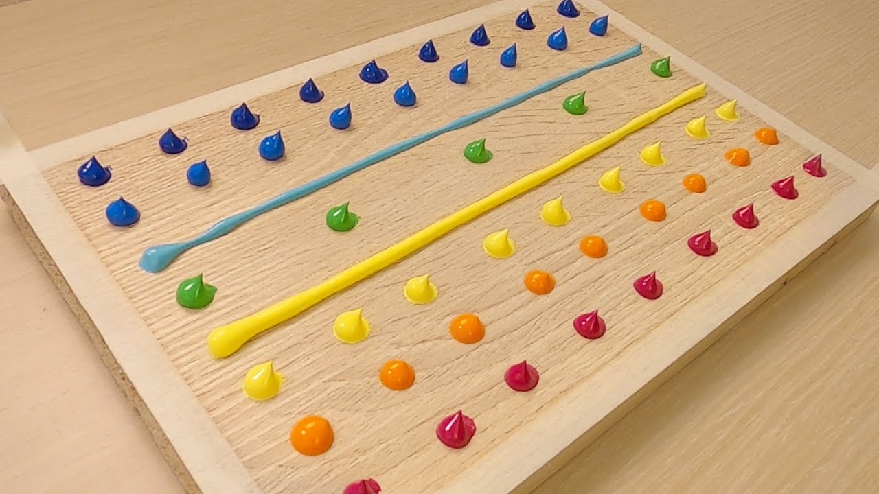 Special Painting on a Wood Panel / Acrylic / How to Paint a Couple Living in the Rainbow World