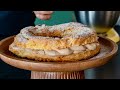 Mon Paris-Brest plus léger et bien praliné, avec pâte à choux facile