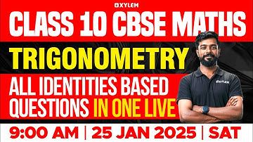 Class 10 CBSE Maths | Trigonometric Identity-Based Questions | Xylem Class 10 CBSE