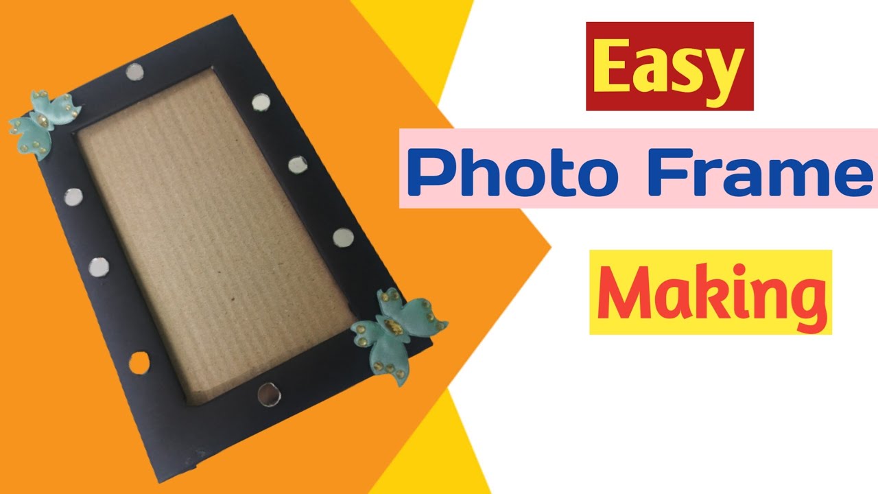 Photo Frame Making/ DIY Photo Frame Idea/ Photo frame Making at Home
