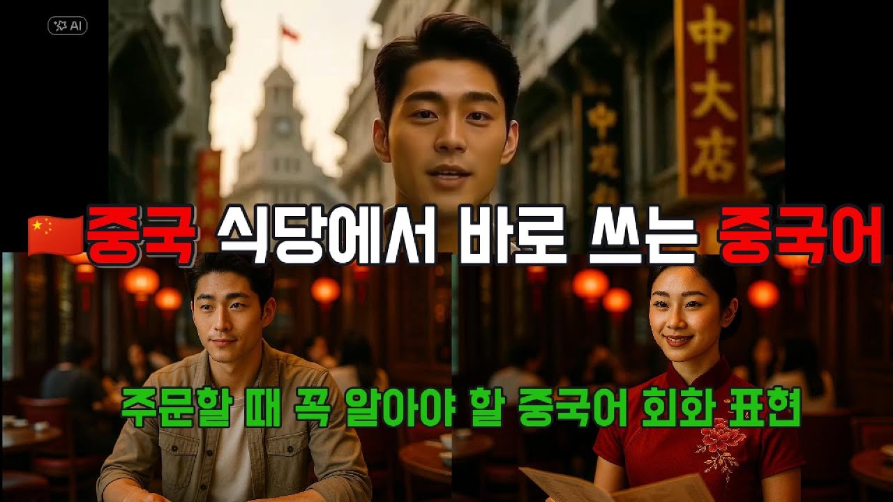 🇨🇳 중국 현지 식당에서 바로 쓰는 중국어 10문장 및 문화팁