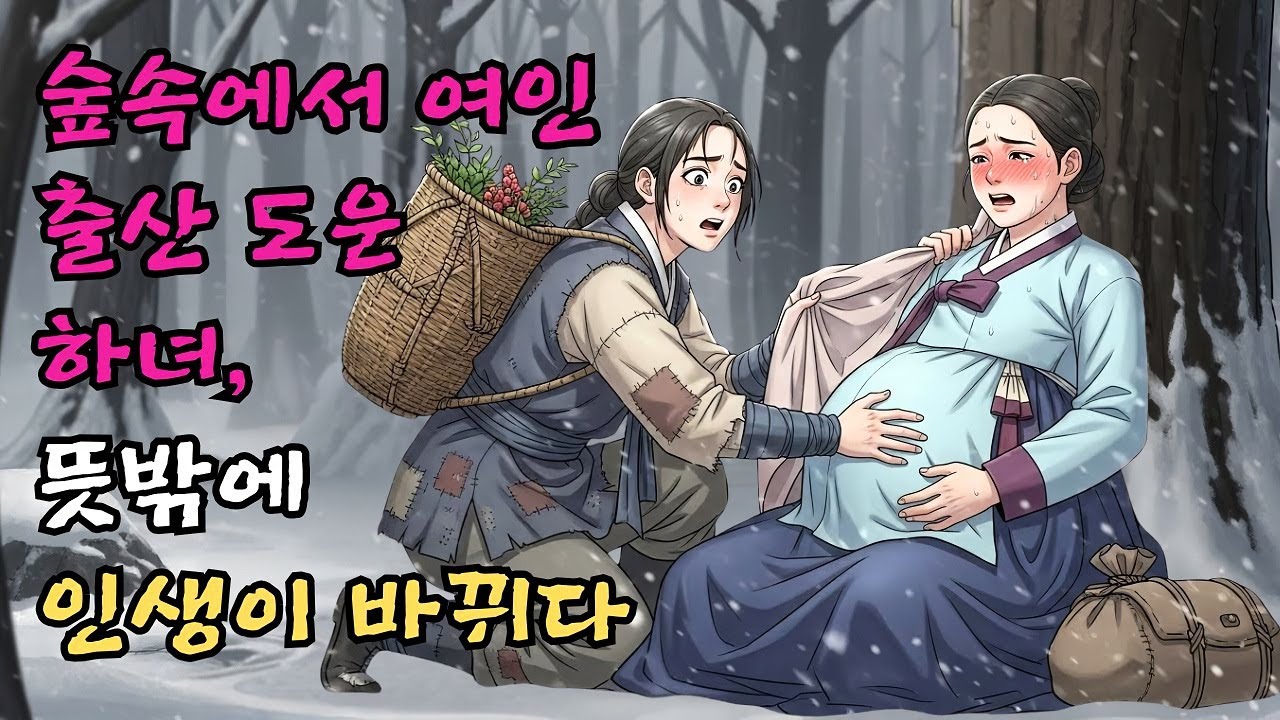 산속에서 홀로 아이 낳다 죽어가던 여인을 발견하고 치마를 찢어 아기를 받아낸 식모의 인생 역전 | 야담 | 옛날이야기 | 전래동화 | 수면동화 