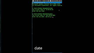 show time & date in cmd | #cmd #commanPrompt #time&date
