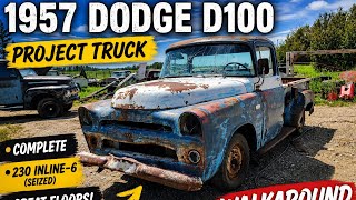 1957 Dodge D100 Project Truck Walkaround | Complete Barn Find