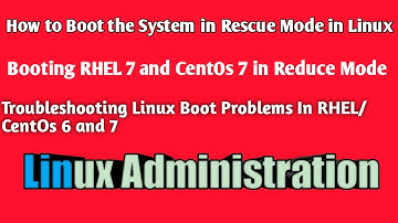 How to boot the System in Rescue Mode & Emergency Mode | Booting RHEL7 & CentOS 7 into Rescue Mode