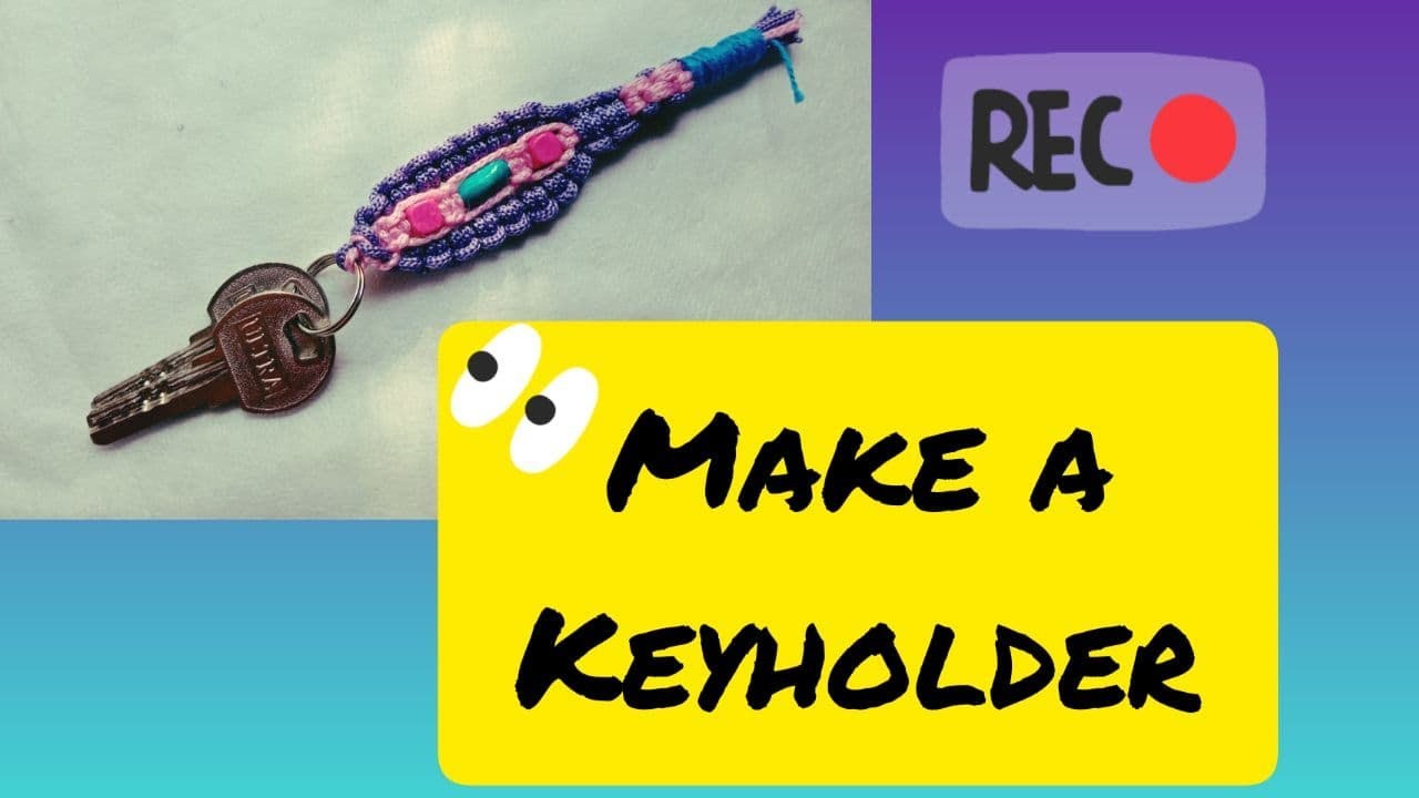 Making a keychain with rope .DIY .Make an amazing keychain easily