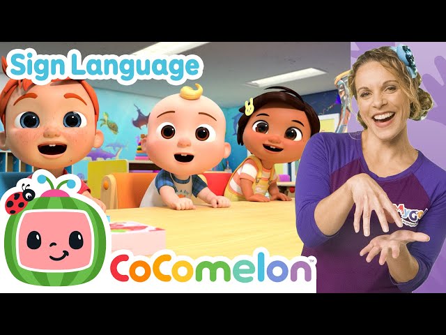 Jello Color Song | CoComelon with ASL | 🖐️ Sign Language for Babies 🖐️ ...