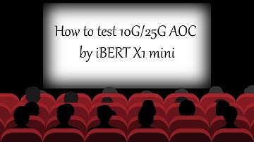 How to test the 10G/25G AOC by iBERT X1 mini