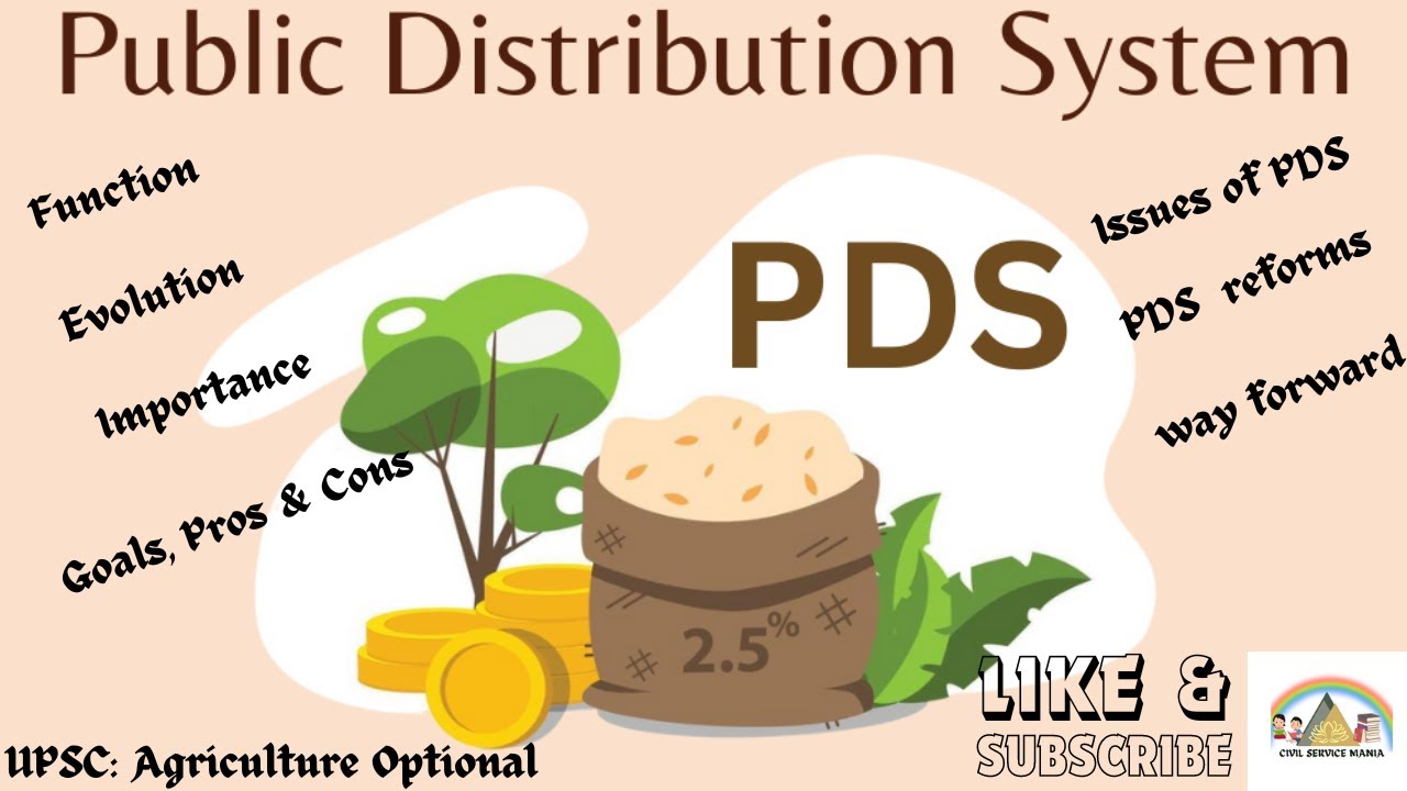 Public Distribution L-6; Public distribution system (PDS) I Food Production & Nutrition ...
