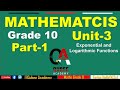 Math S Grade 10 Class 10 Unit 3 Exponential Logarithmic Function Part 1 Afaan Oromoo Math S Grade 10 Class 10 Unit 3 Exponential Logarithmic Function Part 1 Afaan Oromoo