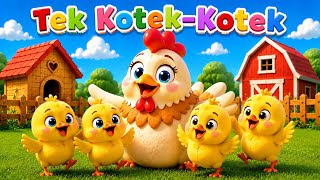 Lagu Anak 🇮🇩 Tek Kotek Kotek | Tek Kotek Anak Ayam | Lagu Anak Anak Indonesia