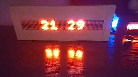 Бегущая строка V2.0 (8 модулей MAX7219+DS3231)