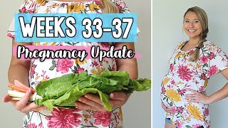 WEEKS 33-37 PREGNANCY UPDATE | Do I have to have a C-Section? | Jessica Elle