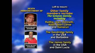 Paule Hillary Goodridge ~ Long Obituary