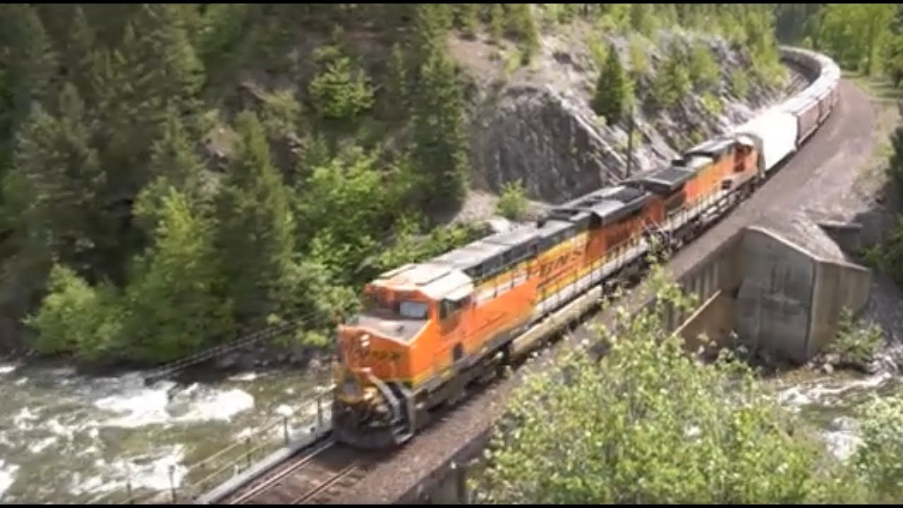 Grain Trains, Vehicle Train, an Oil Train and Howling Locomotives 4K ...
