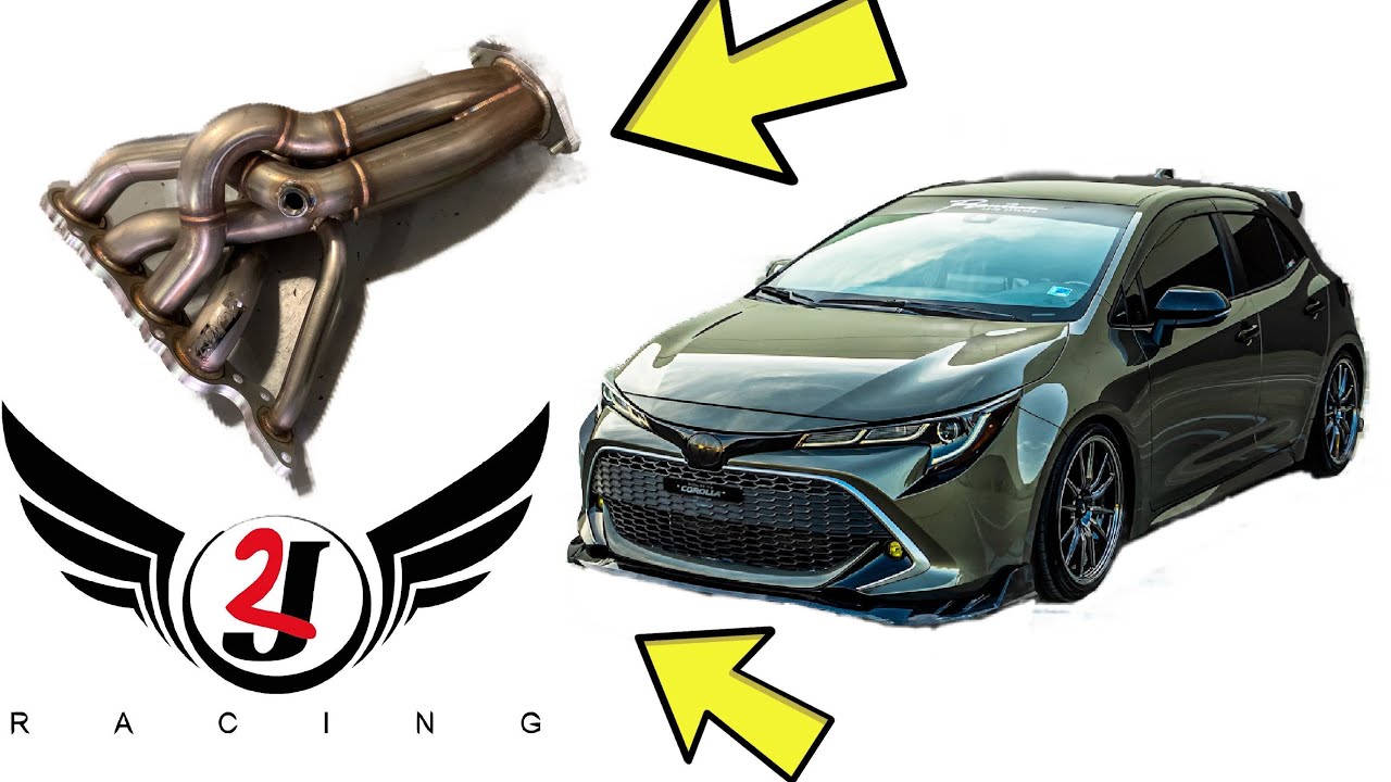 HOW TO INSTALL HEADERS ON TOYOTA COROLLA HATCHBACK 2019 2020 2021 2022 (2J RACING HEADERS)
