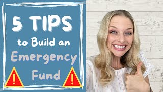 5 Tips to Build an Emergency Fund - be PREPARED for Unexpected Expenses!