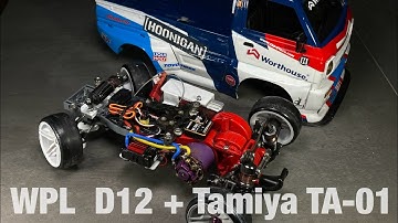 WPL D12 half cut 25 years old Tamiya TA-01 Custom RC Drift Build
