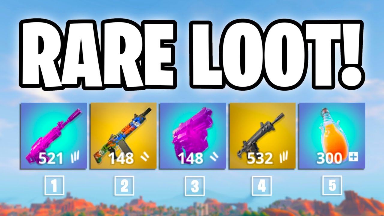 Finding The RAREST LOOT in Fortnite!