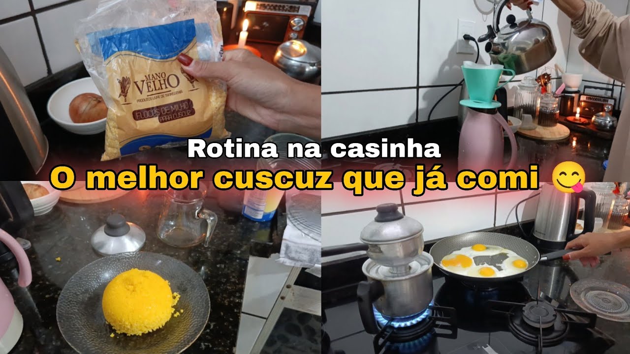  Cuscuz rápido e fácil - Rotina na casinha 