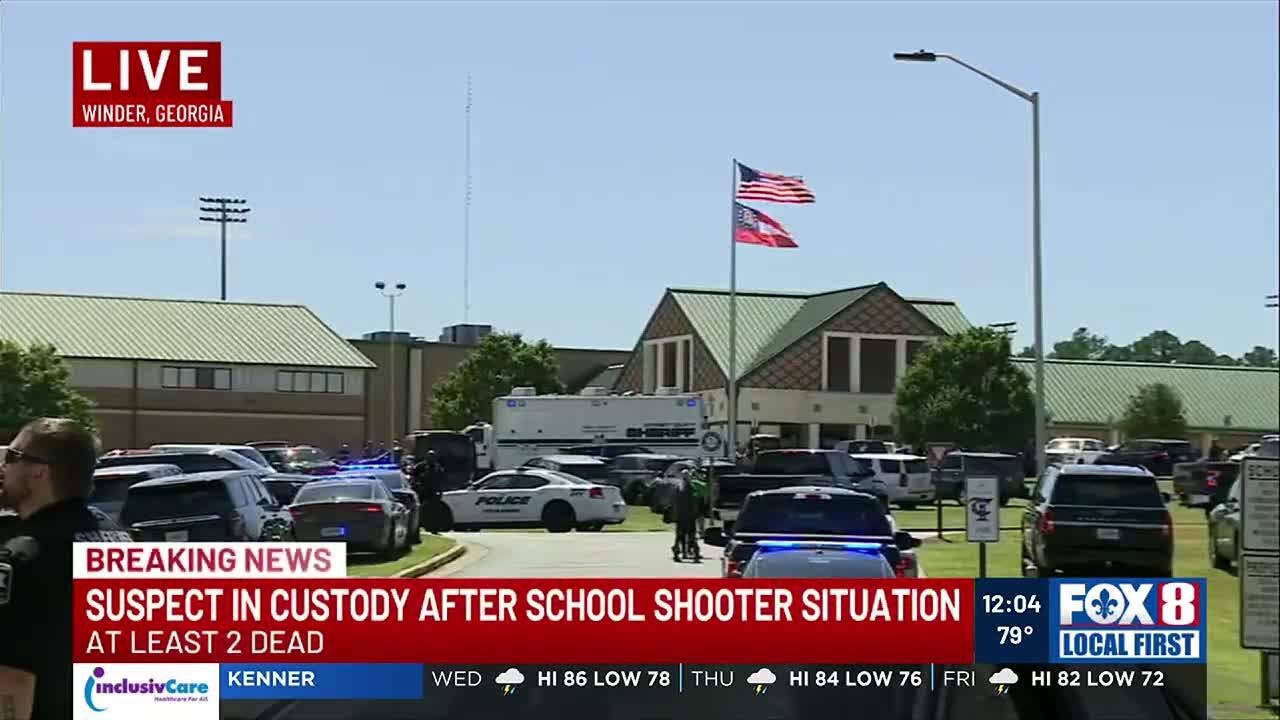 Casualties reported, suspect in custody after shooting at Georgia high ...