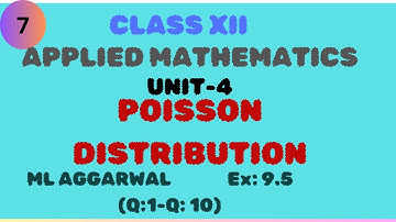 12th|UNIT 4|Poisson distribution | Part-1|Applied Mathematics|@FLOW_WITH_MATHS #appliedmaths