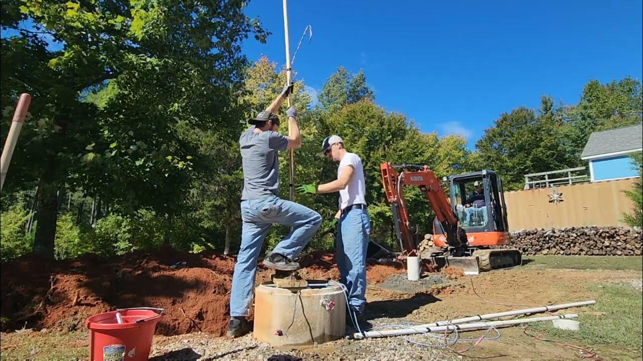 Well Pump Removal on PVC Pipe, Installing into the New Well. YouTube