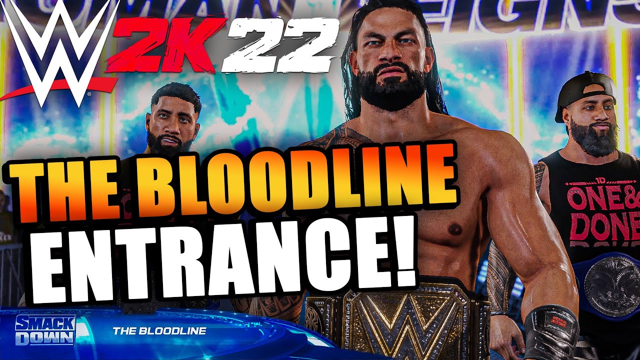 WWE 2K22: How to Make The Bloodline Entrance - YouTube