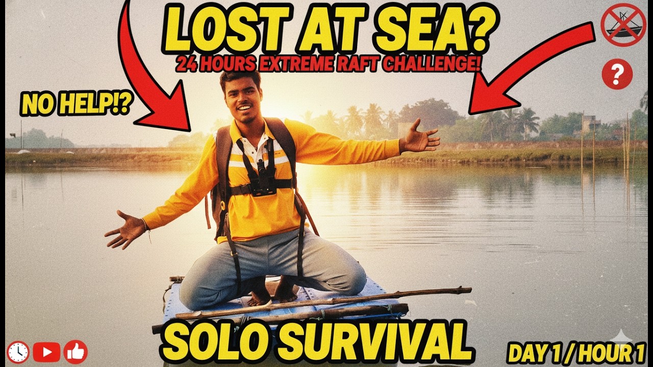 24 HOURS RAFT CHALLENGE 😱