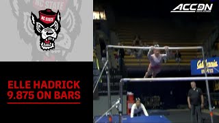 Nc States Elle Hadrick Ties For 1St  With 9.875 On Bars 2026 Acc Gymnastics