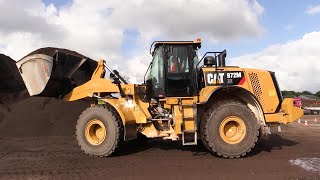 Cat 972M XE Wheelloader With Advanced CVT Transmission Getting A Test Drive
