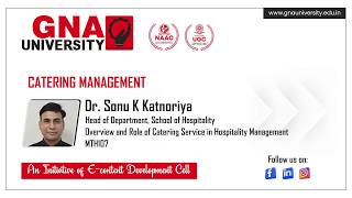 Catering Management | Lecture 3 | Menu Planning and Development