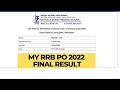 MY RRB PO 2022   FINAL RESULT 