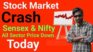 why stock market crash today || why share market crash today || share market falling reason today