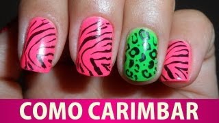 Unhas de Animal Print Neon (como carimbar) screenshot 1