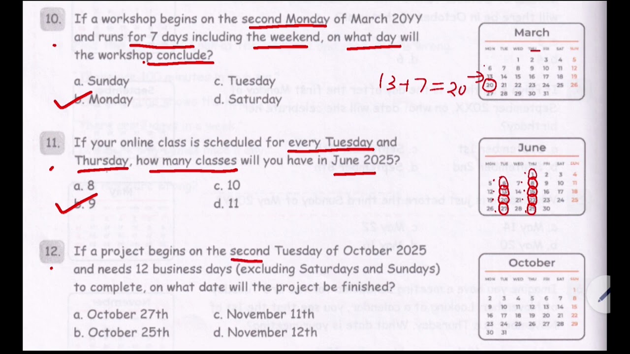 Math Olympiad Grade 1 Time Worksheet 4 Q.10,11,12