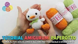 Go to the tutorial PAPEROTTO amigurumi a uncinetto