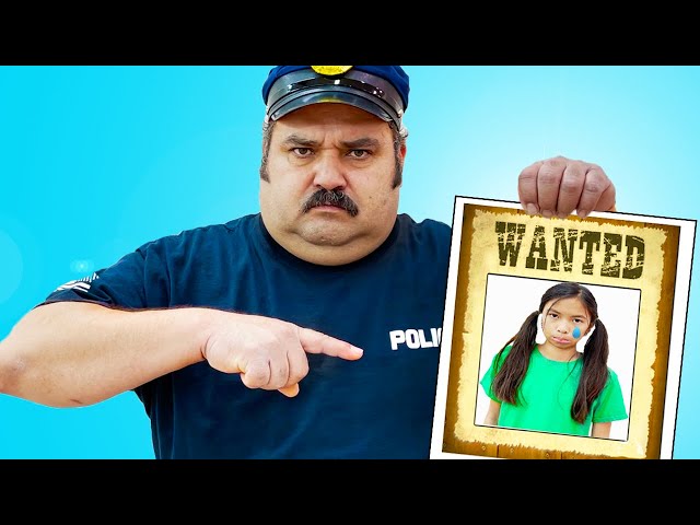 Wendy Pretend Play Funny Police Chase Story for Kids | Costume Dress Up Video for Children class=