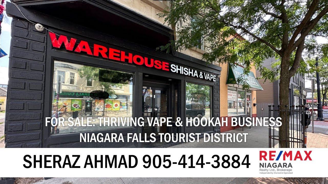 For Sale: Top-Rated Vape & Hookah Shop in Niagara Falls | Turn-Key Business Opportunity