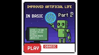 Can you make more realistic particle life in BASIC? #demo #artificiallife #simulation #BASIC