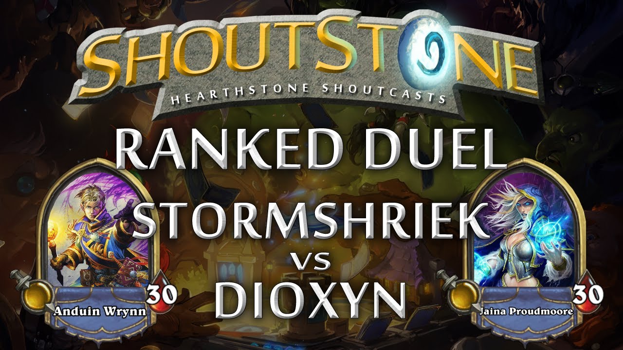 Hearthstone Beta Shoutcast: Stormshriek vs. Dioxyn (Priest vs Mage) Ranked Duel - ShoutStone