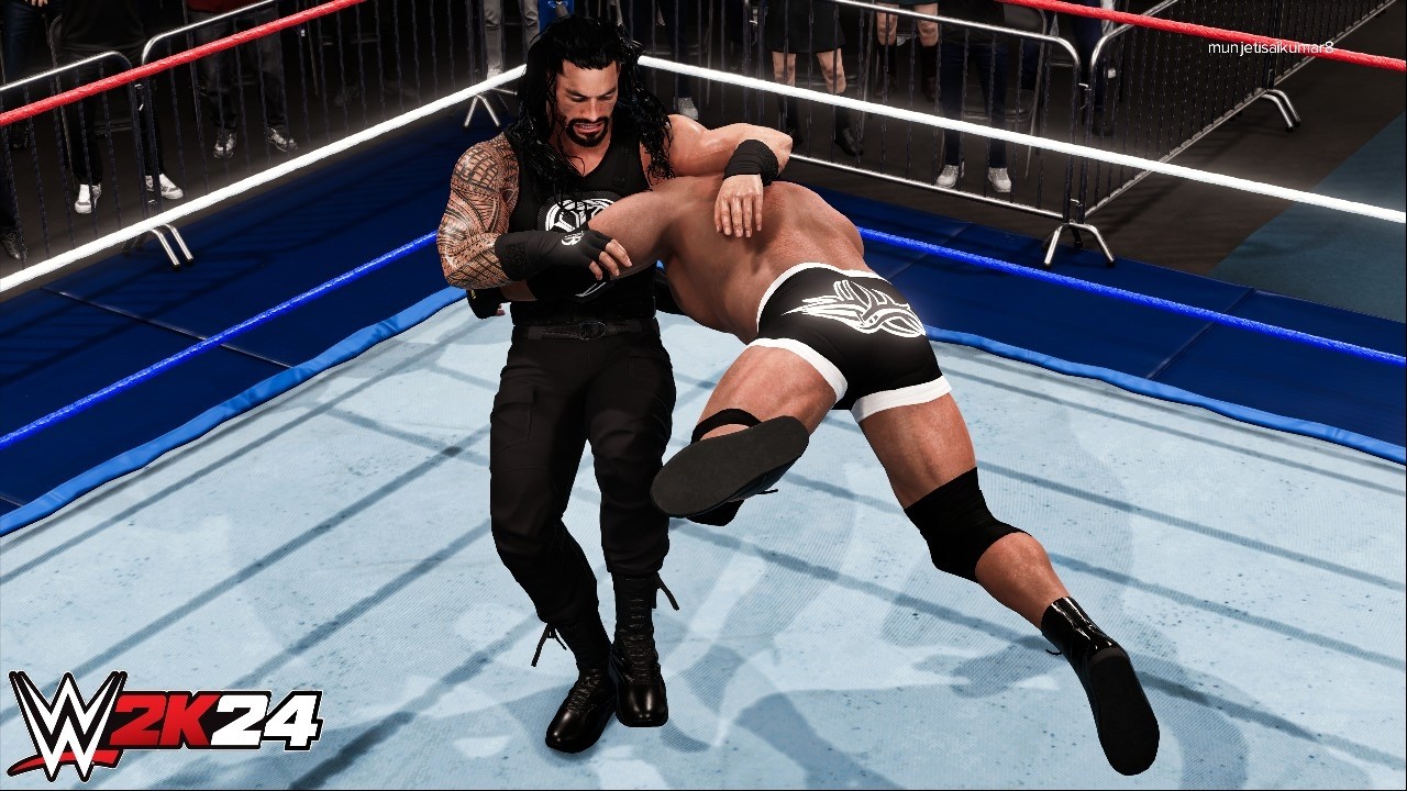 WWE 2k24 - Goldberg vs Roman Reigns: Extreme Rules Match at Summerslam